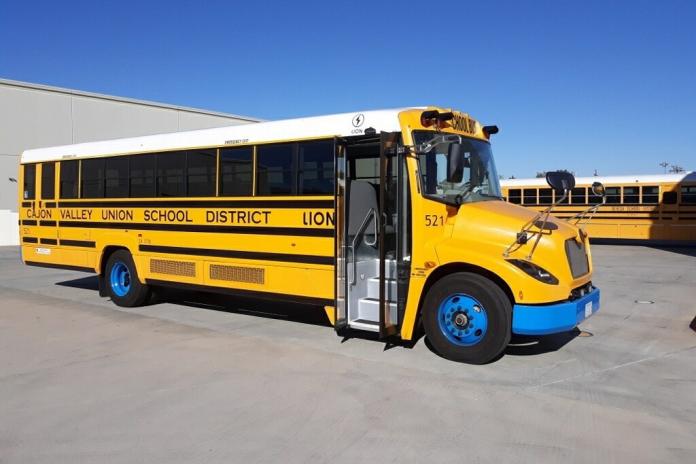 An electric school bus for Cajon Valley Union School District