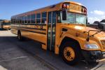An electric school bus from Miami-Dade County Public Schools. 