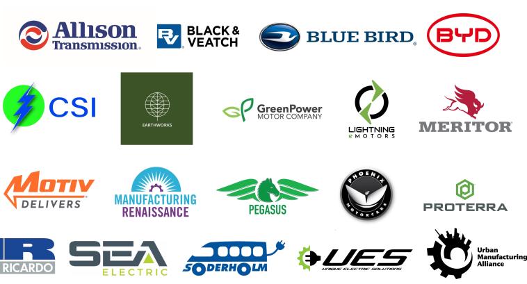 Logos for the members of the ESB Initiative Manufacturing Steering Committee