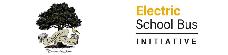 Educator Collective for Environmental Justice and the Electric School Bus Initiative Logos